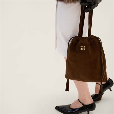 miu miu suede messenger bag|Miu Miu Joie Suede Bag .